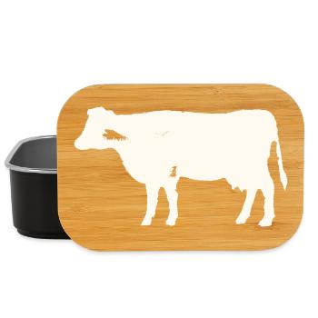 Vache - Vintage - Boîte à goûter - noir - Devant