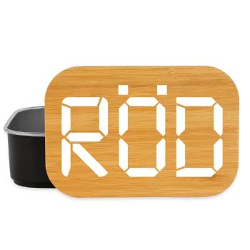 Red - LCD - Lunch Box - black - Front