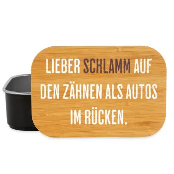Lieber Schlamm Auf Den Zähnen - Lunch Box - Schwarz - Vorne