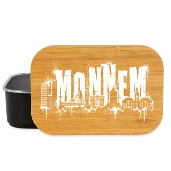 Mannheim, Monnem,  Stadt Silhouette Spritzer - Lunch Box - Schwarz - Vorne