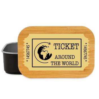 Around the World Ticket - Boîte à goûter - noir - Devant