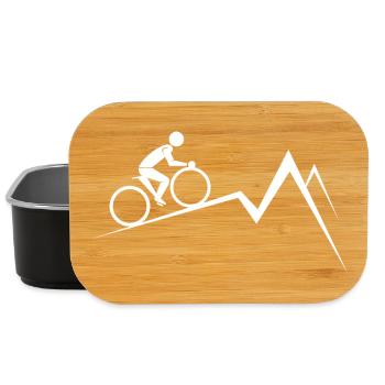 Mountainbike Minimal Berg Linie - Lunch Box - Schwarz - Vorne