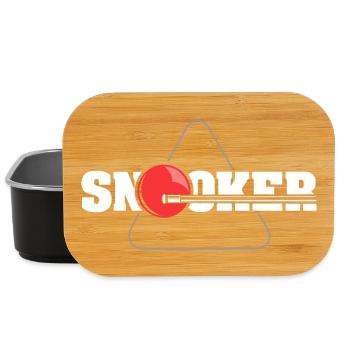 Snooker player billiards club logo icon icon - Lunch Box - black - Front