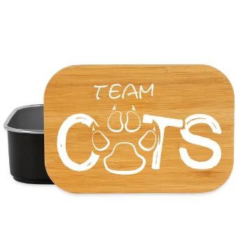 Katze Pfote Team Symbol Illustration Logo icon - Lunch Box - Schwarz - Vorne