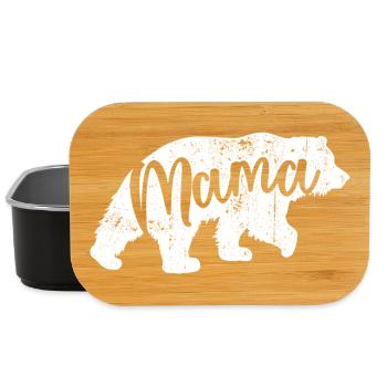 Mama Bear Script Logo - Lunch Box - black - Front