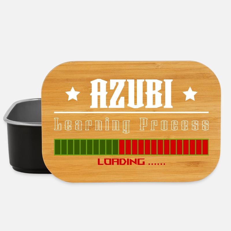 AZUBI learning process loading tshirt - Lunch Box - Schwarz
