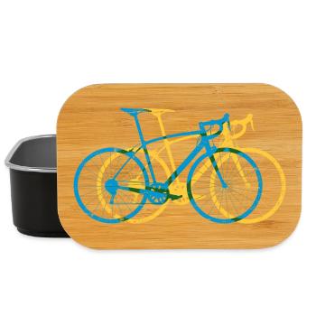 Lebendige Tri-Tone-Fahrradüberlagerung - Lunch Box - Schwarz - Vorne