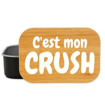Crush, c'est mon Crush, béguin - Boîte à goûter - noir - Devant