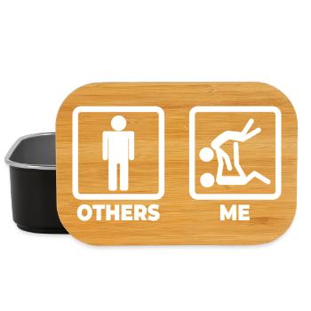 Funny judoka - Lunch Box - black - Front