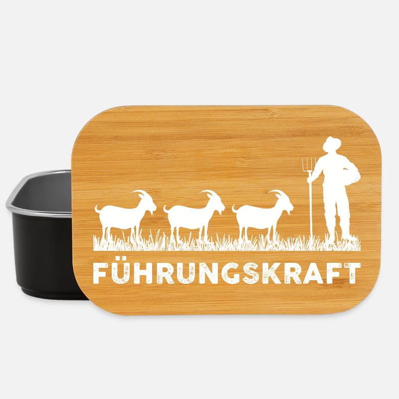 Ich bin eine Führungskraft auf den Bauernhof Ziege - Lunch Box - Schwarz
