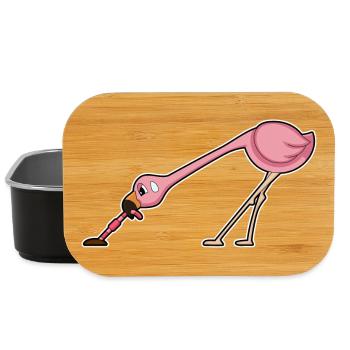 Flamingo Wurm - Lunch Box - Schwarz - Vorne