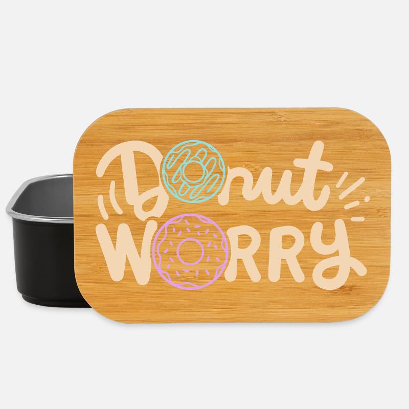 Donut inspirierender Donut - Lunch Box - Schwarz