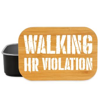 Walking HR Violation - Lunch Box - black - Front