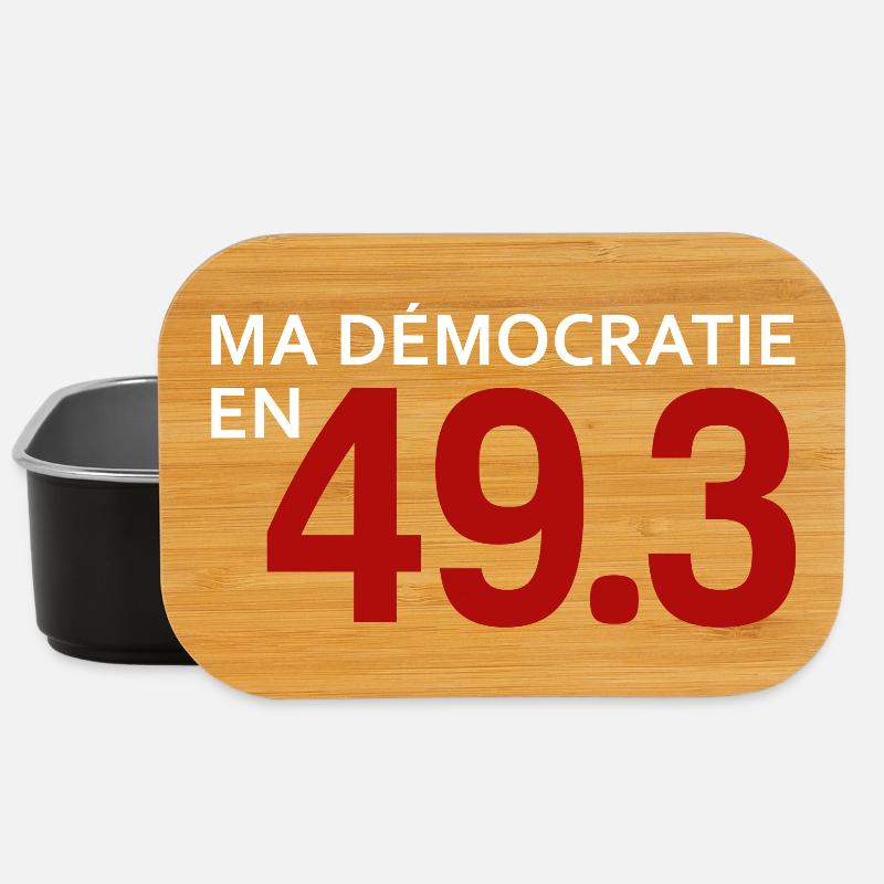 My democracy in 49.3 - Lunch Box - black