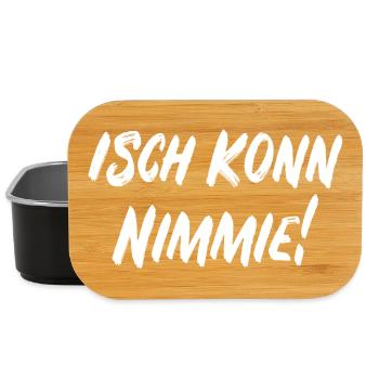 Isch konn nimmie! - Lunch Box - Schwarz - Vorne
