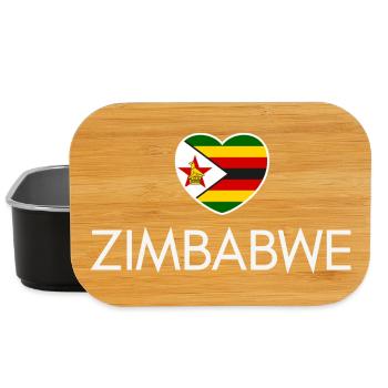 J’aime le Zimbabwe, c’est le cœur du Zimbabwe - Boîte à goûter - noir - Devant
