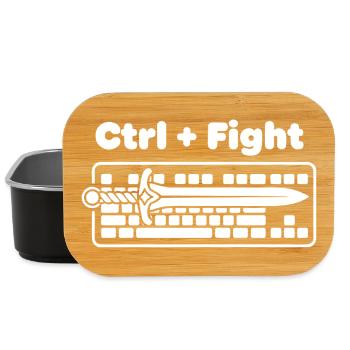 Ctrl Fight Schwert über Tastatur - Lunch Box - Schwarz - Vorne