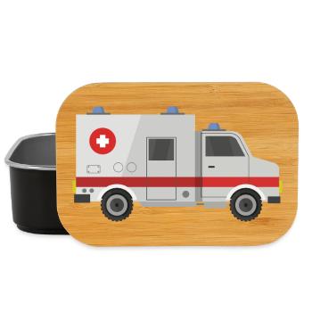 Ambulance - Lunch Box - black - Front