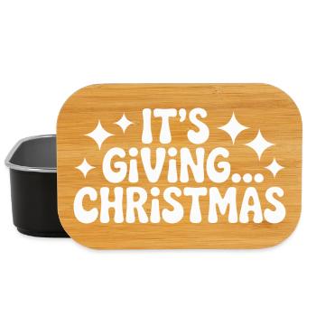 Es gibt... Christmas Bold Holiday Zitat - Lunch Box - Schwarz - Vorne