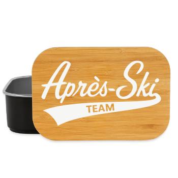 Après-Ski – Team (Schriftzug / Apres Ski / White) - Lunch Box - Schwarz - Vorne