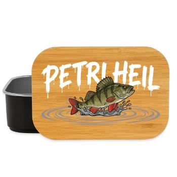 PETRI HEIL – Salut pêcheur avec perche - Boîte à goûter - noir - Devant