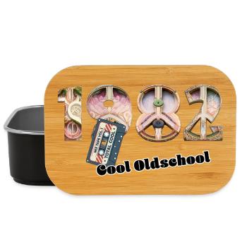 1982 Jahrgang Retro Vintage – Kassette – Cool Olds - Lunch Box - Schwarz - Vorne