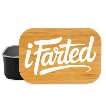I farted - Funny Gen Alpha Logo - Lunch Box - black - Front