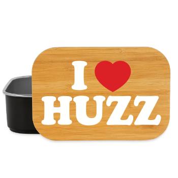 I Love HUZZ Logo I Heart Huzz Trend-Slang - Lunch Box - Schwarz - Vorne