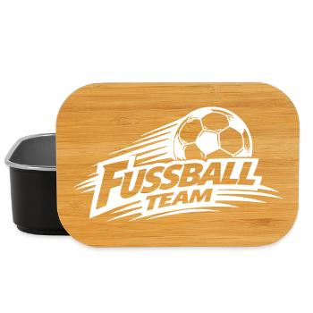 Fussball Team Symbol - Lunch Box - Schwarz - Vorne