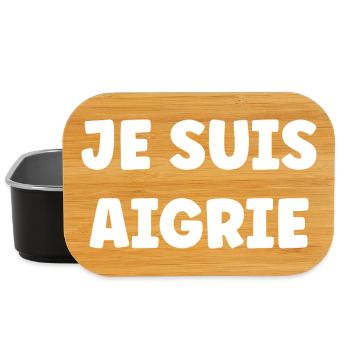 Je Suis Aigri - Typo Bold Statement - Boîte à goûter - noir - Devant