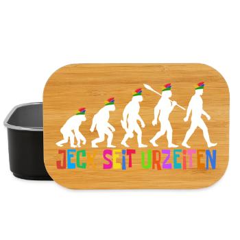 Jeck depuis la nuit des temps | Les fous de l’évolution, Carnaval - Boîte à goûter - noir - Devant