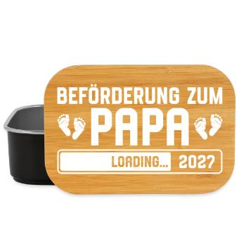 Promotion to Dad 2027 loading - Lunch Box - black - Front