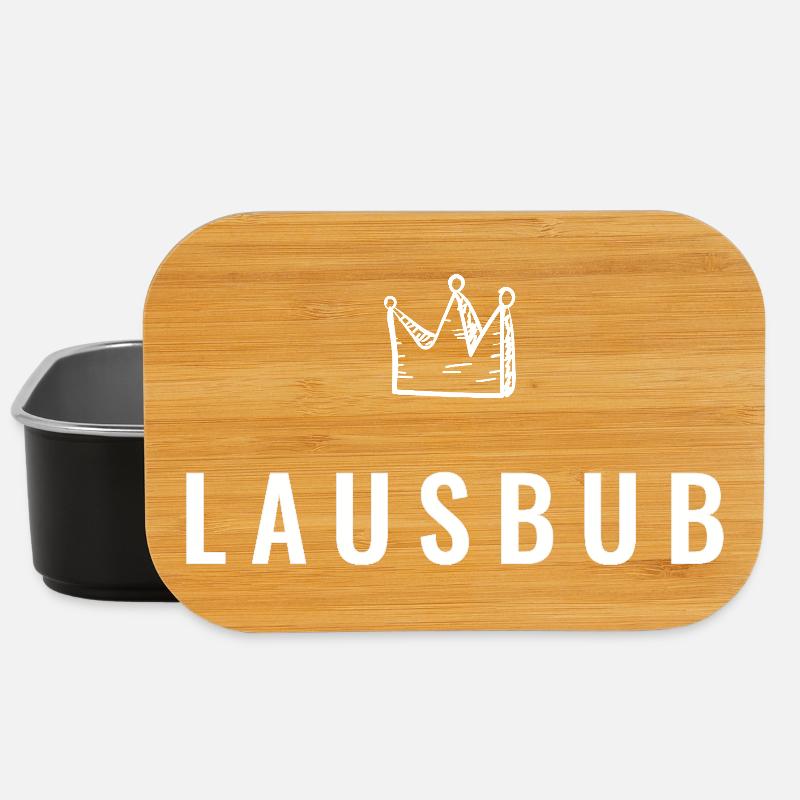 Kleiner Lausbub mit Krone – Frechdachs Edition - Lunch Box - Schwarz