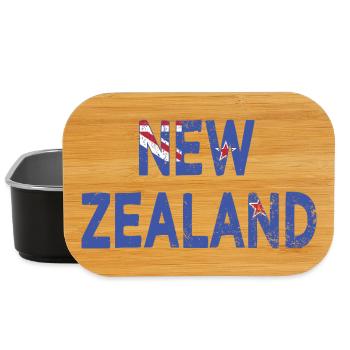 Neuseeländisches Logo Neuseeländische Flagge Neuseelands - Lunch Box - Schwarz - Vorne