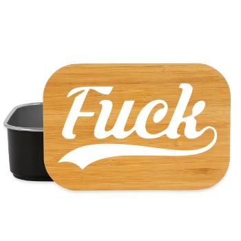 Fuck Retro Script - Lunch Box - black - Front