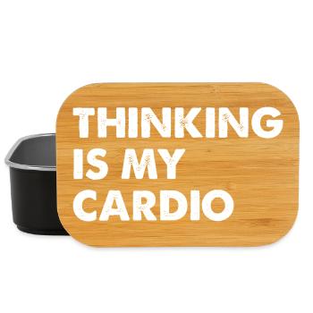 Thinking Is My Cardio - Lunch Box - Schwarz - Vorne