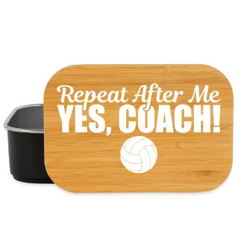 Repeat After Me Yes Coach - Lunch Box - black - Front