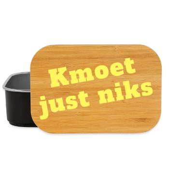 Kmoet just nothing, Dialecte anversois Chemises - Boîte à goûter - noir - Devant