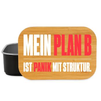 Mein Plan B - Lunch Box - Schwarz - Vorne