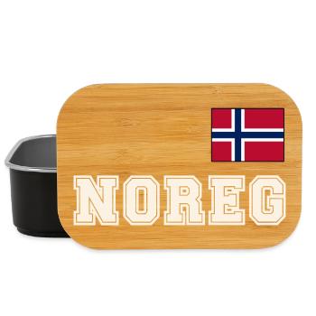 NORWEGN - NOREG Trikot Look - Flagge auf der Brust - Lunch Box - Schwarz - Vorne