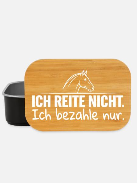 ich reite Nicht ich Bin das bodenpersonal  - Lunch Box - Schwarz