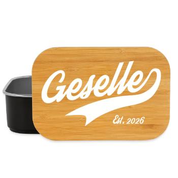 Geselle Est 2026 Gesellenprüfung Bestanden Prüfung - Lunch Box - Schwarz - Vorne