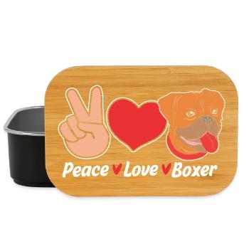 Chien Boxer - Boîte à goûter - noir - Devant