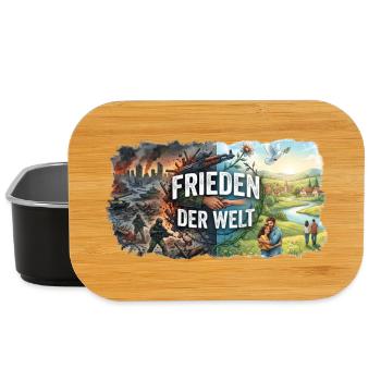 Frieden der Welt - Lunch Box - Schwarz - Vorne