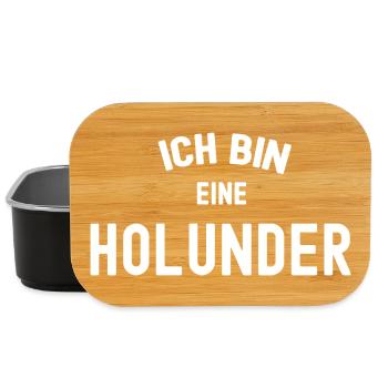 ICH BIN EINE HOLUNDER Karneval Kostüm Fasching - Lunch Box - Schwarz - Vorne