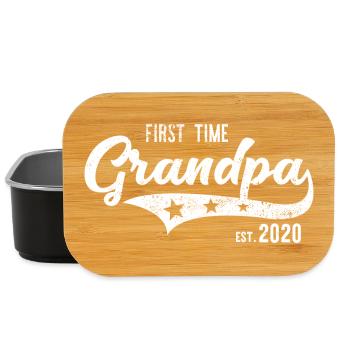 Zum ersten mal Opa 2020 Werdender Großvater - Lunch Box - Schwarz - Vorne