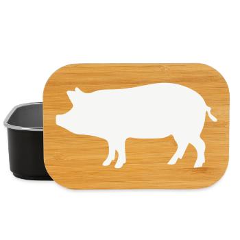 Schwein / 1c - Lunch Box - Schwarz - Vorne