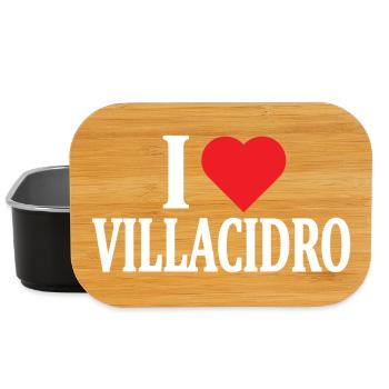 t-shirt Io amo Villacidro t-shirt Sardinia - Lunch Box - black - Front