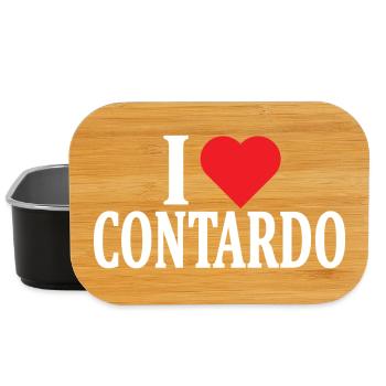 t-shirt I love Contardo t-shirt gift idea - Lunch Box - black - Front