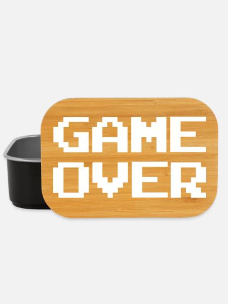 Abstract Color Explosion on Streetwear Game Over - Lunch Box - black